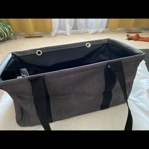 Charcoal medium utility tote